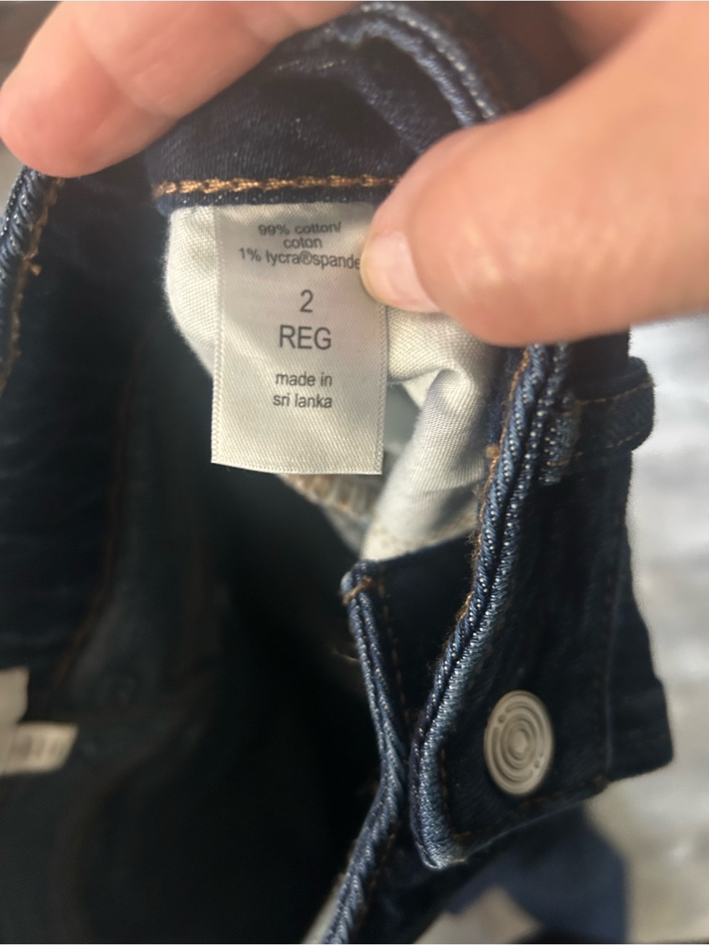 90’s Curvy Flare Denim Dark Blue Jeans by Maurices Size 2 - Picture 6 of 6